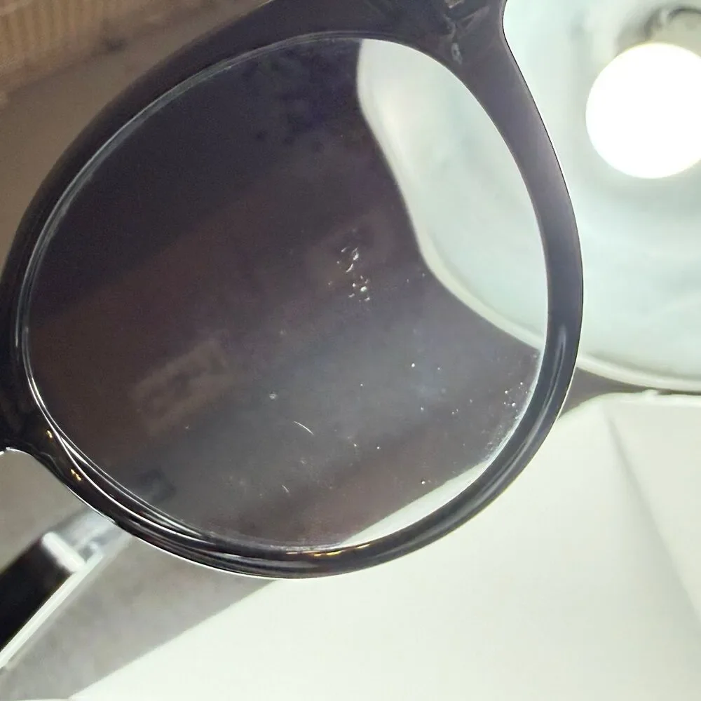 Chloé CE765S Sunglasses Women's Shiney Black Grey Gradient Oversized Round